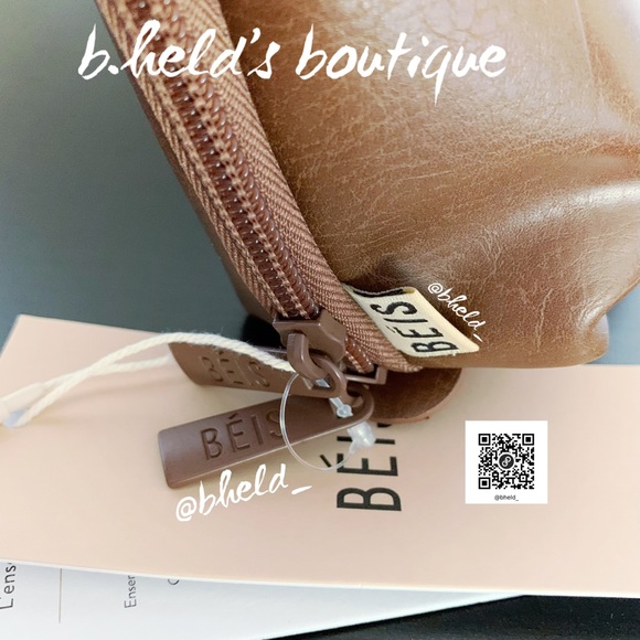 BÉIS The Cosmetic Pouch Set in Maple Brown Brand New NWT - Picture 7 of 16